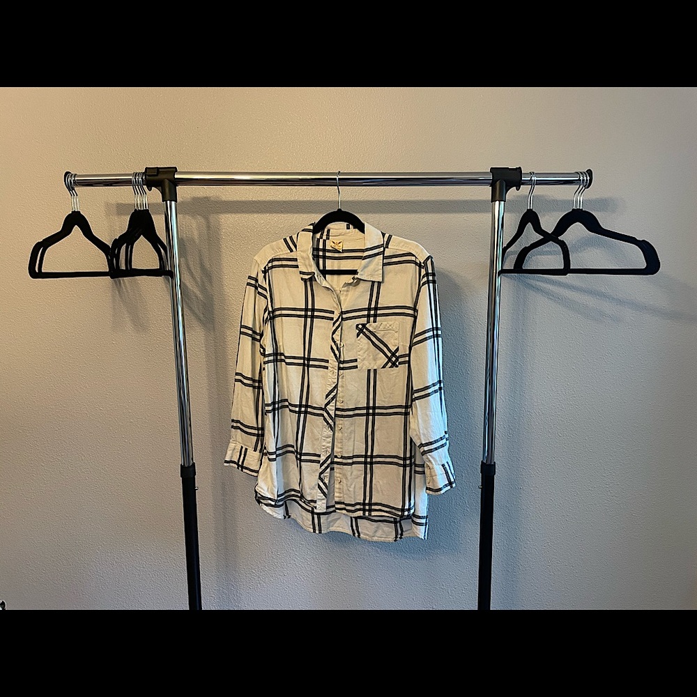 Faded Glory Long Sleeve Plaid Shirt